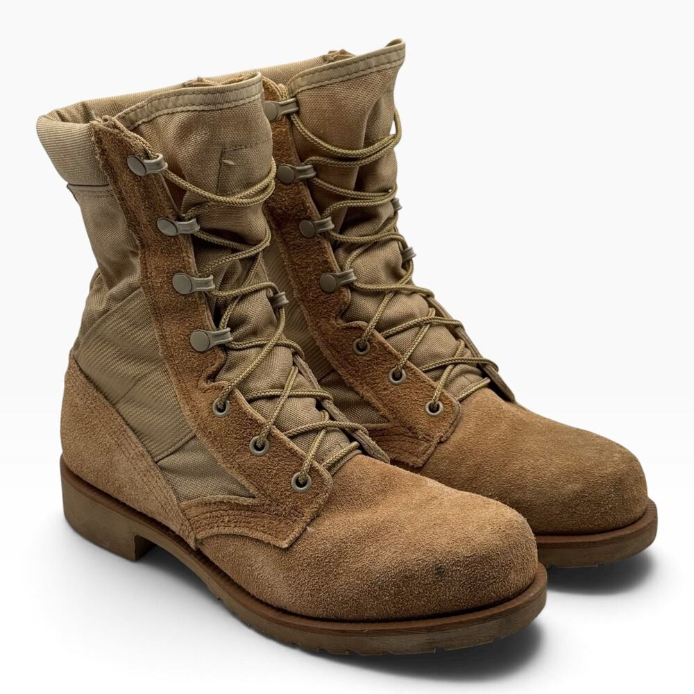 Belleville Mens 6R Steel Toe Hot Weather Desert Combat Boots Tan Made USA